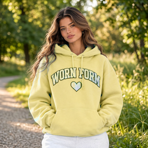 Custom Oversize Hoodie Women Heavyweight Pullover <b>Long</b> Sleeve Custom Embroidery Print Streetwear <b>Sweatshirt</b> OEM Manufacturer - Product Image 3