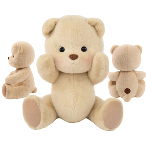 Oso de Peluche Súper Suave con Relleno de Algodón PP Lavable, Peluche Personalizado de Perro o Conejo para Aniversario - Product Image 2