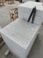 Bordure en pierre de granit naturel G602 gris clair à grain fin, surface polie moderne, application villa, garantie 1 an