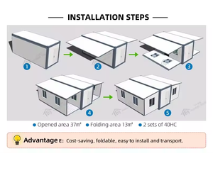<span class=keywords><strong>Casa</strong></span> Pequeña Expandible <span class=keywords><strong>de</strong></span> 20 pies, Contenedor Plegable, <span class=keywords><strong>Casa</strong></span> Modular Portátil, Prefabricada, ADU para Patio Trasero, EE. UU. - Product Image 6