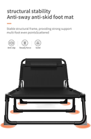 Lit portable en métal léger de haute qualité moderne réglable en hauteur pliable pour les hôtels inclinables de Camping de voyage en plein air