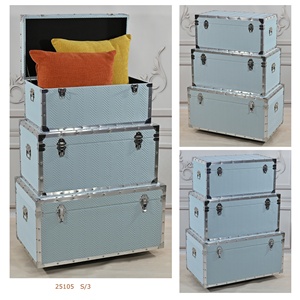 Hình chữ nhật gỗ nhà lưu trữ ngực thân cây Hộp thực tế đồ lặt vặt tổ chức - Product Image 6