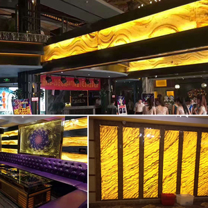 Đá nhân tạo màu vàng trong suốt giá rẻ dùng làm tường trang trí bán buôn - Product Image 4