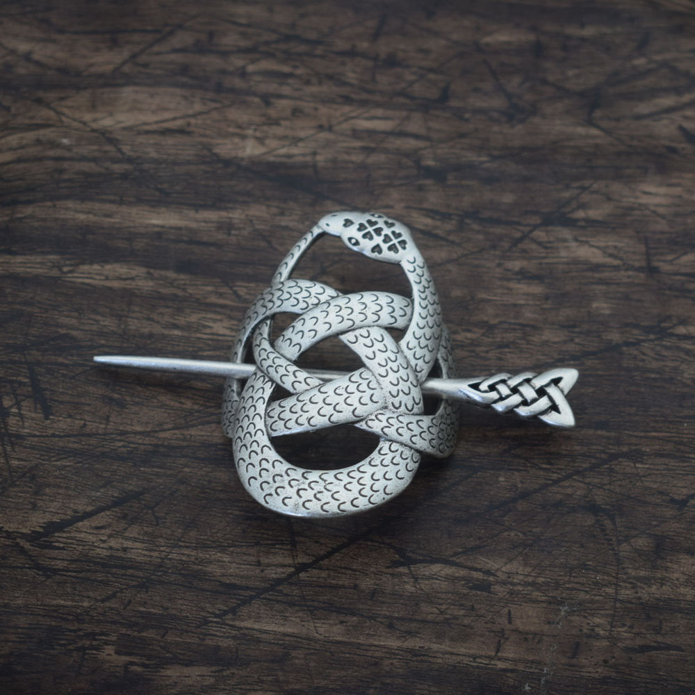 81stgeneration Perlina Per Capelli In Argento Sterling 925 - Nodo Celtico Della Trinità (Triquetra) Unisex