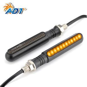 ไฟเลี้ยวรถจักรยานยนต์ ADT ไฟเลี้ยวแบบไหล ไฟเลี้ยวรถมอเตอร์ไซค์ 12V หลอดไฟ LED 12 ดวง - Product Image 6