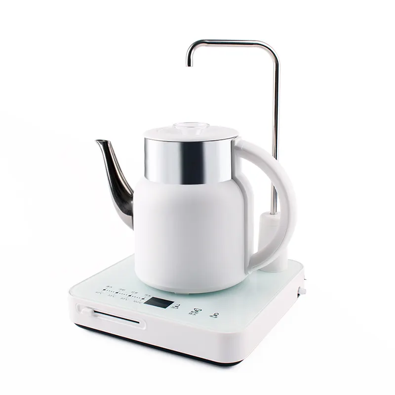 Automatic Pump Bottle Water Dispenser Electric Kettle Drinking Feeder Stainless Steel Teapot Heater Boiler Boiled Tea Pot