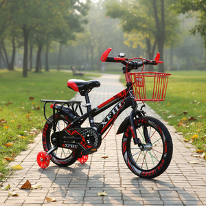 <span class=keywords><strong>Bicicletta</strong></span> per Bambini <span class=keywords><strong>con</strong></span> Telaio in Acciaio da 12/14/16/18/20 Pollici, Monovelocità, <span class=keywords><strong>con</strong></span> Sedile Regolabile, Freno e Ruote da Allenamento per Bambini dai 3 ai 12 Anni - Product Image 3