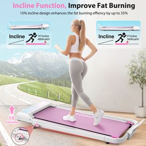 Tapis <span class=keywords><strong>de</strong></span> marche 2-en-1 sous le bureau avec poignée et télécommande, haute qualité, en promotion - Product Image 5