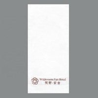 Kinsery White 100% Cotton Hotel Towel Jacquard Dobby Logo 150g/600g Absorbent Towel for Hotel Use