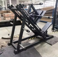 Machine de musculation pour les jambes, les cuisses et les fessiers SK Heavy-Duty Steel 45 réglable 2 en 1, avec poids sur plaques, pour la poitrine/le dos, gain de place