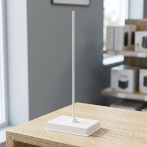 Laboratory Retort Stand with 12.5mm X 750mm Polystyrene <b>Plastic</b> <b>Rod</b> and Heavy Base for Educational Use - Product Image 3