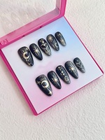 Ongles press-on éclaircissants en gel souple, couvrance totale, design personnalisé disponible, directement de l'usine