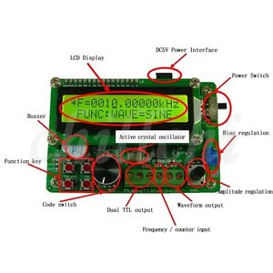 FY1000S FY2000S दोहरी टीटीएल उत्पादन 60MHz आवृत्ति काउंटर DDS के फंक्शन सिग्नल जेनरेटर मॉड्यूल - Product Image 2