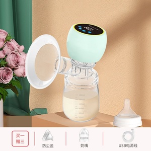 เครื่องปั๊มนมไฟฟ้าแบบ USB พร้อมขวดนมเด็ก ปลอดสาร BPA ปั๊มนมซิลิโคนทรงพลัง อุปกรณ์เสริมสำหรับการให้นมบุตร - Product Image 5