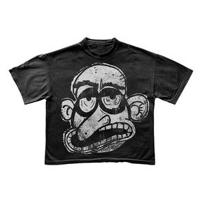 เสื้อยืดทรงบ็อกซ์ แขนสั้น พิมพ์ลายสกรีน ผ้าฝ้าย 100% เป็นมิตรกับสิ่งแวดล้อม สำหรับฤดูร้อน สกรีนโลโก้ตามสั่ง 男女兼用 - Product Image 4