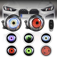 Feux de brouillard dynamiques « Devil Eyes » pour voiture, ensemble de phares, accessoires automobiles, phares de moto 12V-36V