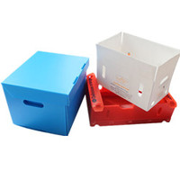 Bacs de cueillette d'entrepôt empilables légers personnalisés en usine/boîte cannelée creuse en PP/boîte en plastique ondulé
