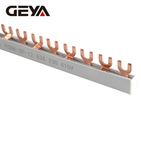Broche GEYA 1P-4 63A mccb peigne barre omnibus en cuivre pour boîte de distribution disjoncteur