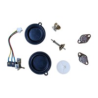 Kit de réparation pour chauffe-eau à gaz avec micro-interrupteur 3 fils, stabilisateur de débit, raccord à sertir M12, membranes diaphragmatiques et plaque de pression