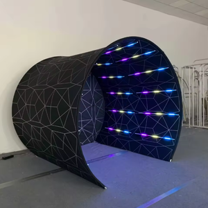 Nouvelle Cabine Photo 2026 avec Toile de Fond pour Événements et Salons Professionnels, Tunnel Semi-Circulaire avec Lumières RGB, Cabine Ronde 360° Tendance - Product Image 4