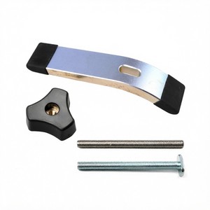 Mini Carbon Steel Pressure Panel <b>Clamps</b> 2 Pack 4 Way Serrated Rails for Flat Panels Cutting Boards Tabletops - Product Image 2