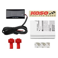 Voltmètre numérique étanche KOSO VOLT pour voiture et camion, 5V à 20V, voltmètre LED, testeur de tension pour moto