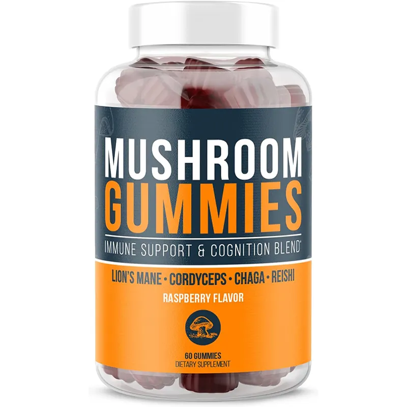 12เห็ดผสมซูเปอร์เห็ด gummies Multi in One Daily อาหารเสริม gummies เพิ่มภูมิคุ้มกันมุ่งเน้นอารมณ์พลังงาน