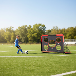 Portería <span class=keywords><strong>de</strong></span> Fútbol Plegable <span class=keywords><strong>de</strong></span> 4x3 Pies con Logotipo Personalizado, Equipo <span class=keywords><strong>de</strong></span> Entrenamiento Portátil <span class=keywords><strong>para</strong></span> Niños, Funcionalidad 2 en 1 <span class=keywords><strong>para</strong></span> Jugar en el Patio Trasero - Product Image 5