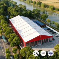 Grande tente de divertissement imperméable avec structure en aluminium pour événements extérieurs, fêtes et spectacles