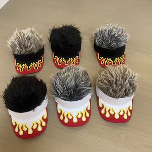 Divertente Cappellino da Baseball Ricamato con Fiamme e Punte di <span class=keywords><strong>Capelli</strong></span> <span class=keywords><strong>Finti</strong></span> Effetto Ghiaccio per Uomini e Donne - Product Image 3