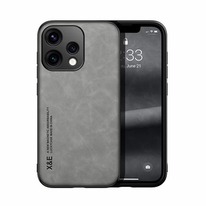 Étui de téléphone rétro en cuir à motif pour Realme16pro Plus Reno15C C85 Pro GT 8 PRO, couleur unie, protection intégrale anti-chute - Product Image 5