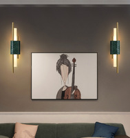 HFBH Personnalisé Doré Marbre Lampe Chambre Salon Salle À Manger Escalier Mur Modem Style Décoration Lumière LED Fer Moderne Simple