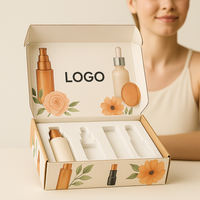 Boîte en papier pliable écologique personnalisée en matériaux recyclés, avec doublure en éponge, pour cosmétiques de luxe, crème pour le visage