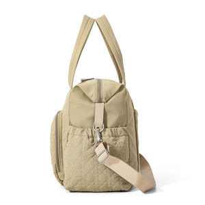 Sac de voyage léger de grande capacité, nouvelle mode, sac fourre-tout matelassé à fermeture éclair, sac de yoga et de fitness avec poignée pour femmes, voyage d'automne - Product Image 3