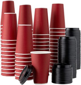 Tazza di <span class=keywords><strong>carta</strong></span> di vetro di caffè da asporto compostabile eliminabile amichevole di eco di vendita calda della fabbrica per caffè - Product Image 2