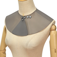 Silicone Transparent Coupe Super Collier Cou Bouclier Magnétique Cape Barber Cheveux Châle