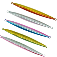 100g 150g 200g 250g 300g 400g Nouveau Modèle de Jig Métallique Luminescent Rapide pour Pêche au Bar en Eau Salée