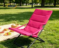 Nouvelle chaise longue pliante légère en métal, design moderne, en coton, pour la plage, la terrasse, le bord de la piscine, les repas