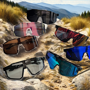 Nouvelles lunettes de soleil de sport pour jeunes de la marque FH, personnalisées, pour le cyclisme, taille adulte, monture en PC, verres multicolores, protection UV400 - Product Image 2