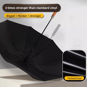 <span class=keywords><strong>Parapluie</strong></span> publicitaire haut de gamme 16 baleines 190T à manche long, avec logo personnalisé, cadeaux d'affaires, poignée droite, texte imprimé fixe et agrandi - Product Image 2
