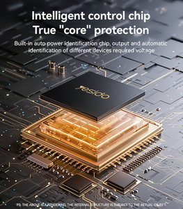 Yesido VC07 12V naar 200V onafhankelijke schakelaar meerdere beveiligingen USB QC3.0 + Type-C PD snelladen 200W auto-omvormer - Product Image 4