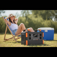 Station d'alimentation portable en stock aux États-Unis et dans l'UE, 5000w 3600W 2500W 1200W, générateur solaire de camping en plein air avec panneau solaire de 200W