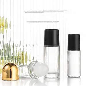 30ml Clear Essential Oil Roll On Glass Bottle For Perfume Body Roller Bottle