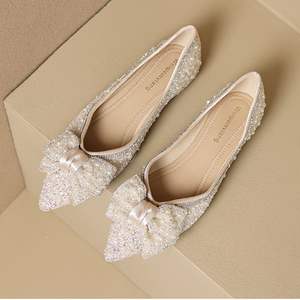 <span class=keywords><strong>Mocassini</strong></span> Eleganti con Fiocco e Strass di Grandi Dimensioni, Scarpe Basse da Ufficio per <span class=keywords><strong>Donna</strong></span> 2025 - Product Image 3