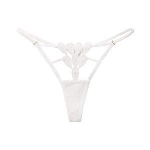 <span class=keywords><strong>Culotte</strong></span> string en coton dentelle grande taille Filles Sexy Erotic Spaghetti Strap Temptation t Word Underpants Ladies Panties - Product Image 5