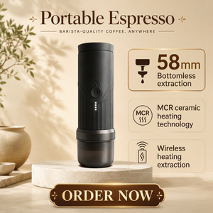 Macchina da Caffè <span class=keywords><strong>Espresso</strong></span> Portatile Mini per Esterni, Manuale, con Riscaldamento Automatico, Estrattore da Campeggio, 20 bar TK03-MAX - Product Image 4