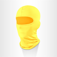Masque facial intégral respirant de haute qualité, couleur unie, avec logo personnalisé, 1 trou, unisexe, réglable, pour le sport, la pêche et l'usage quotidien