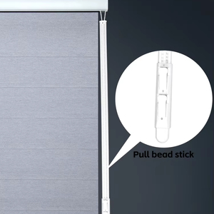 Persiana Enrollable de Gasa Romana con Diseño de Mariposa, Cortina Deslizante de Doble Capa Ecológica Integrada para Ventana de Dormitorio o Estudio - Product Image 1