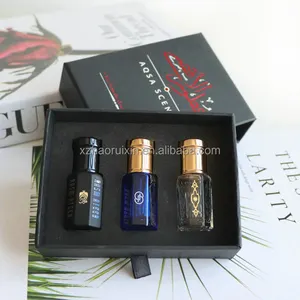 Parfum Packaging Box Luxury Empty Oud Oil Attar Package Glass Bottle 6ml With Paper Gift Perfume Box