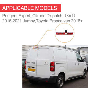 Caméra avec éclairage <span class=keywords><strong>de</strong></span> freinage pour Peugeot citroën, lumière <span class=keywords><strong>de</strong></span> secours, aide au stationnement, Toyota Proace van, version 2016 — 2021 - Product Image 3